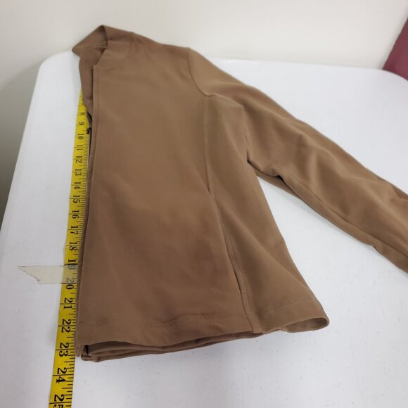 Eileen Fisher Womens Full Zip Stretch Sweatshirt Size M Brown Classic Layers - Picture 7 of 11